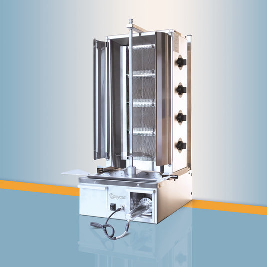 Easy-Cut 4 Burner Gas Doner Kebab Machine 14kW Commercial Shawarma Grill