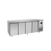 Atosa Commercial 4 Door Under Counter Fridge 510L | Stainless Steel Refrigerated Prep Table