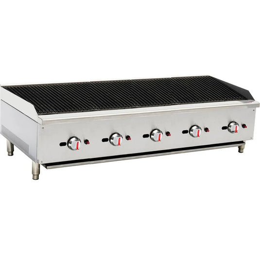 Gas Radiant 5 Burners 150cm Charbroiler Grill Natural Gas Or LPG ( 37.5Kw )
