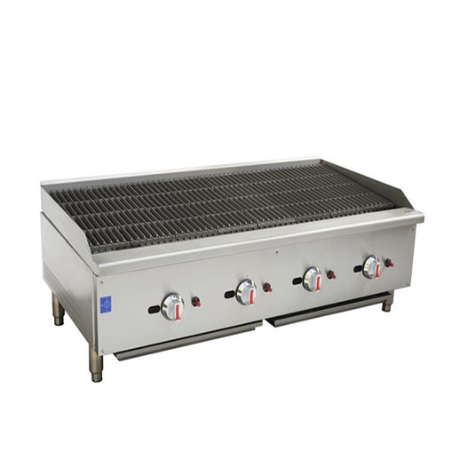 Gas Radiant 4 Burners 120cm Charbroiler Grill Natural Gas Or LPG ( 30Kw )