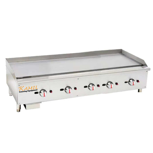 Gas Griddle 5 Burners 150cm Natural Gas Or LPG ( 37.5Kw )
