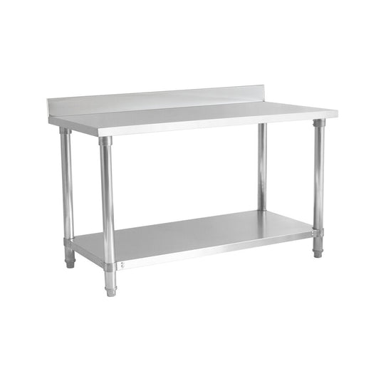 Kamil Catering Stainless Steel Heavy Duty Work Table With Backsplash 1500 X 600 mm