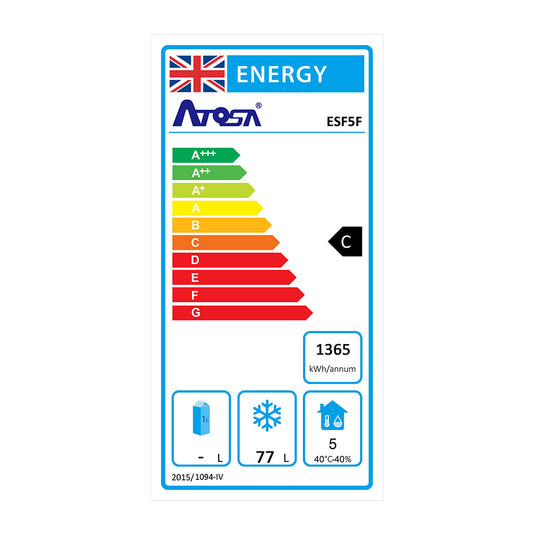 Atosa ESF5F Single Wide Door Space Saving Counter Freezer