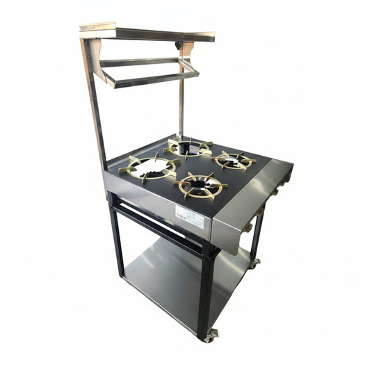 Commercial Heavy Flame 4 burners Indian Cooker Width 76Cm & 34 kw