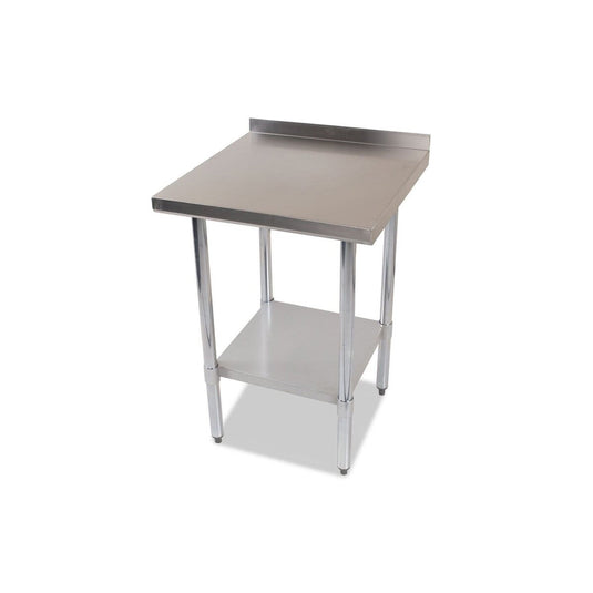 Kamil Catering Stainless Steel Heavy Duty Centre Work Table with Backsplash 600 X 600 mm