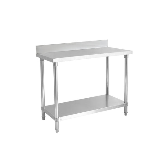 Kamil Catering Stainless Steel Heavy Duty Centre Work Table with Backsplash 900 X 600 mm