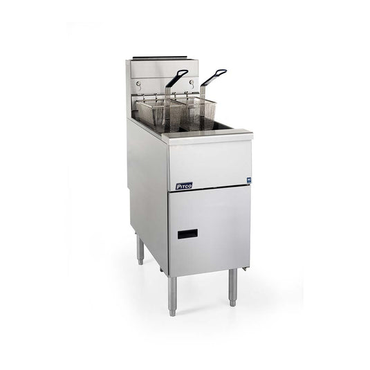 Pitco SG14S Solstice Free Standing Natural Gas Fryer CE-SG14S Fast