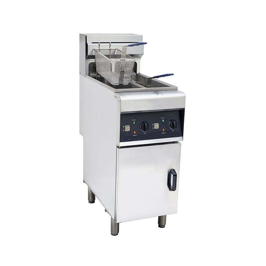 Chips Fryer Free Standing Twin Tank Electric Fryer 2 x 10 Litres 12Kw