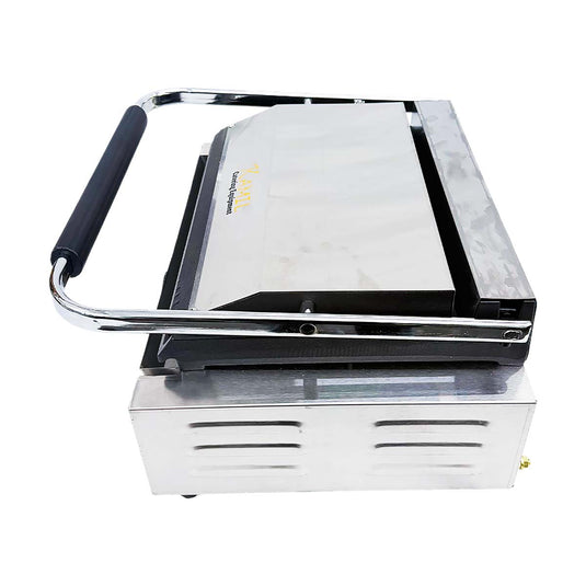 Kamil Electric Contact Grill Medium Ribbed Top & Smooth Bottom (240V)