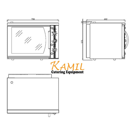 108 Litre Electric Cook & Hold Convection Oven – 4 x 1/1GN Capacity