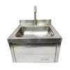 Commercial Stainless Steel Plain Knee Operated Hand Wash Sink With Taps