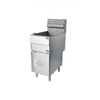 Chips Fryer Free Standing Single Tank 4 Burners Gas Fryer 34 kw
