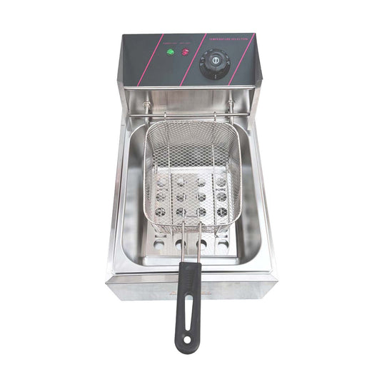 KAMIL Counter Top Electric Chips Fryer Single Tank 6 Ltr