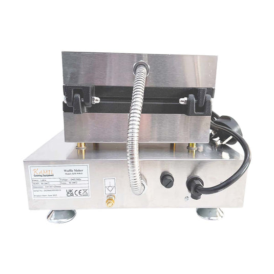 KAMIL Commercial Waffle Maker Twin Square Pattern