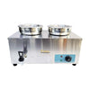 Kamil Round Pot Electric Food Warming/Bain Maire 2 X 6 Litre Pot