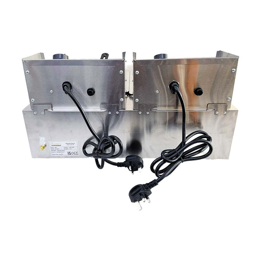 KAMIL Counter Top Electric Chips Fryer Twin Tank 2×6 Litre