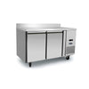Atosa Commercial 2 Door Under Counter Freezer 280L with Splash Back | Stainless Steel Freezer Table