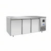Atosa Commercial 3 Door Under Counter Fridge 390L | Stainless Steel Refrigerated Prep Table