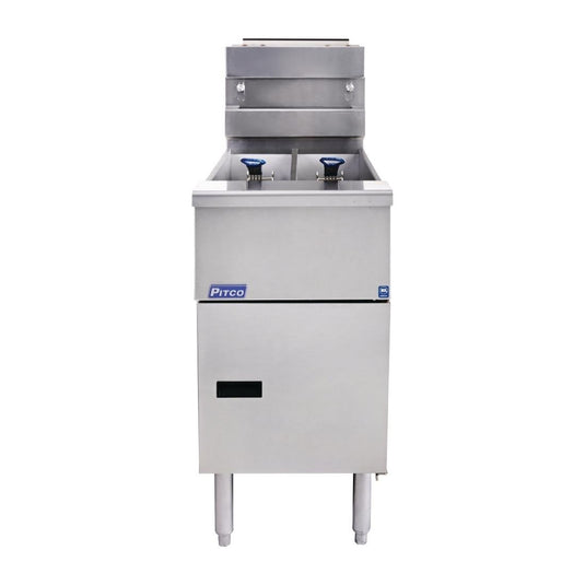Pitco SG14 Twin Tank Gas Fryer CE-SG14TS Solstice