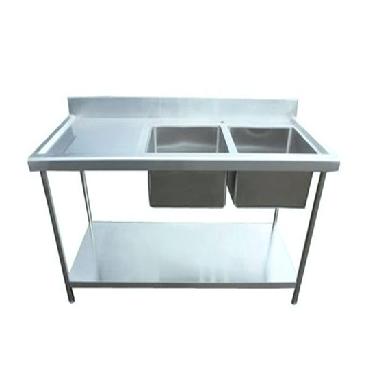 Commercial Stainless Steel Left Drainer Sink – 180cm/71"