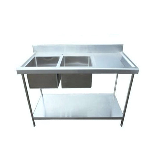 Commercial Stainless Steel Right Drainer Sink – 150cm/71″