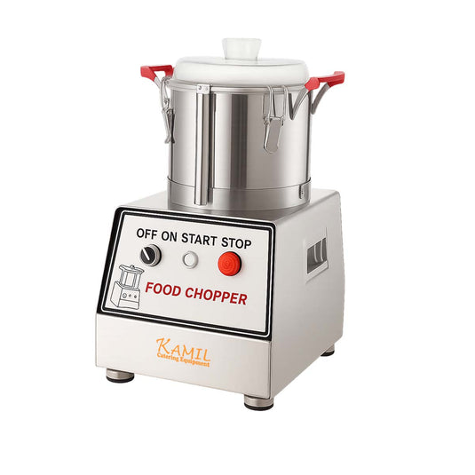 KamilCatering Commercial Electric Vegetable & Food Processor/Cutter/Mixer Stainless Steel Bowl 10 LTR