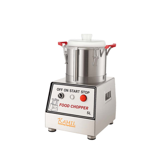 KamilCatering Commercial Electric Vegetable & Food Processor/Cutter/Mixer Stainless Steel Bowl 5 LTR