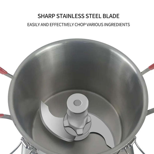 KamilCatering Commercial Electric Vegetable & Food Processor/Cutter/Mixer Stainless Steel Bowl 7 LTR