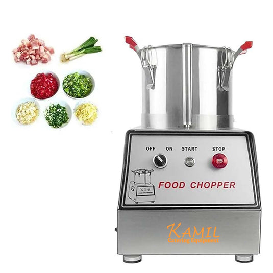 KamilCatering Commercial Electric Vegetable & Food Processor/Cutter/Mixer Stainless Steel Bowl 7 LTR