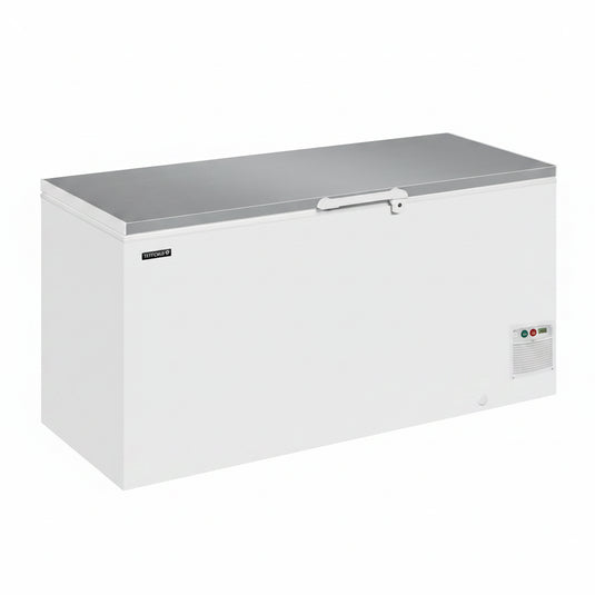 Tefcold Commercial Solid Lid Chest Freezer 556L | Eco Design Stainless Steel Chest Freezer