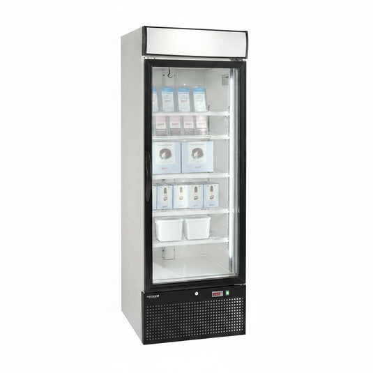 Tefcold Commercial 1 Door Upright Glass Door Freezer 515L