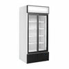 Tefcold Commercial 2 Door Sliding Glass Door Merchandiser (2-Door Sliding) 462L | Supermarket Drinks Cooler