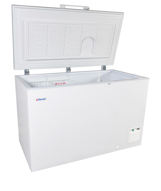 Tefcold Commercial Stainless Steel Chest Freezer 416L | ECO Design Solid Lid Freezer