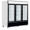 Tefcold Commercial 3 Door Glass Door Merchandiser (3-Door) 1436L | Large Format Stay-Open Door Cooler