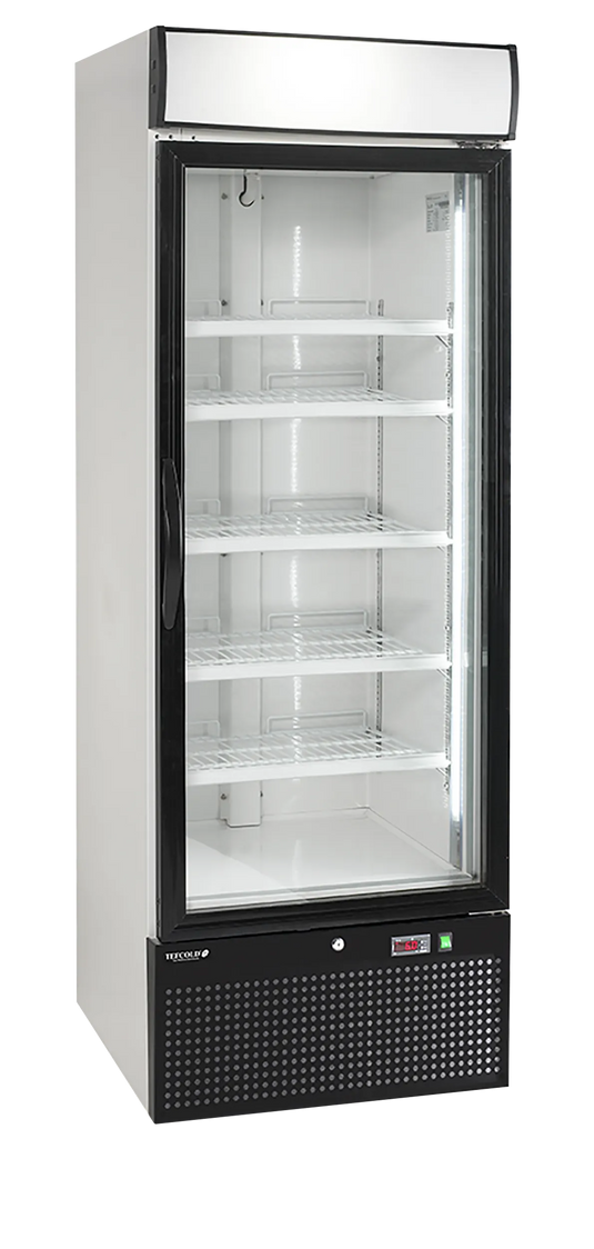 Tefcold Commercial 1 Door Upright Glass Door Freezer 515L