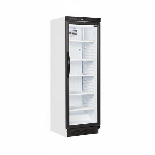 Tefcold Commercial Single Door Back Bar Glass Door Cooler 347L | Anti-Mist Bottle Merchandiser