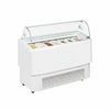 Commercial 7 Pan Ventilated Ice Cream Display Freezer | Napoli Pan Scoop Cabinet