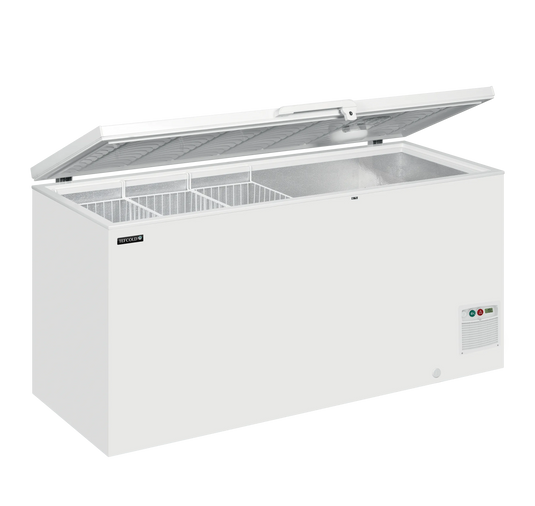 Tefcold Commercial Solid Lid Chest Freezer 556L | Large Catering Storage Freezer