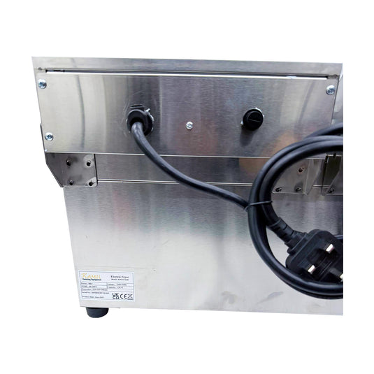 KAMIL Counter Top Electric Chips Fryer Twin Tank 2x13 Litre with Tap