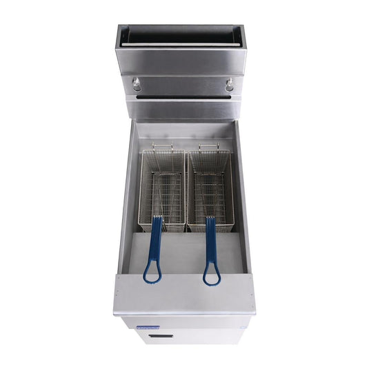 Pitco SG14S Solstice Free Standing Natural Gas Fryer CE-SG14S Fast