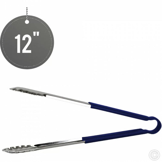 Catering Utility Tongs 12" Blue
