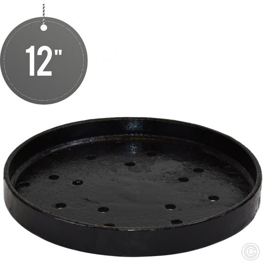 Cast Iron Heavy Duty Tandoori Plate 12 Inch - front view
