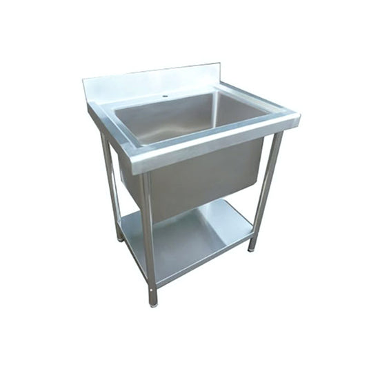 Commercial Stainless Steel Single Deep Bowl Sink – 77cm/31″