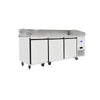 Pizza Prep Counter EPF3485GR 3 Door Marble Top