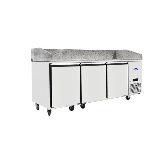 Pizza Prep Counter EPF3485GR 3 Door Marble Top