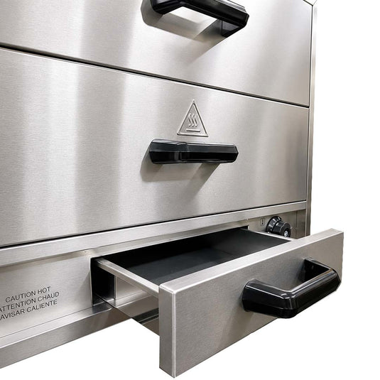 Commercial Two large Bun Warmer removable drawers and a dedicated water compartment