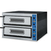 Italian Double Deck Stone Base Electric Pizza Oven – 9+9 x 14" Pizza Capacity