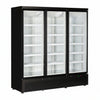 Tefcold Commercial 3 Door Double Glazed Glass Door Merchandiser 1264L | Large Format Supermarket Fridge
