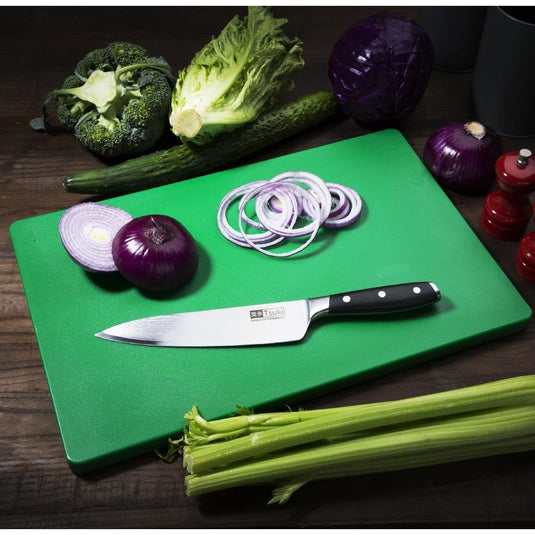 Hygiplas Extra Thick Low Density Green Chopping Board Standard — Image 2