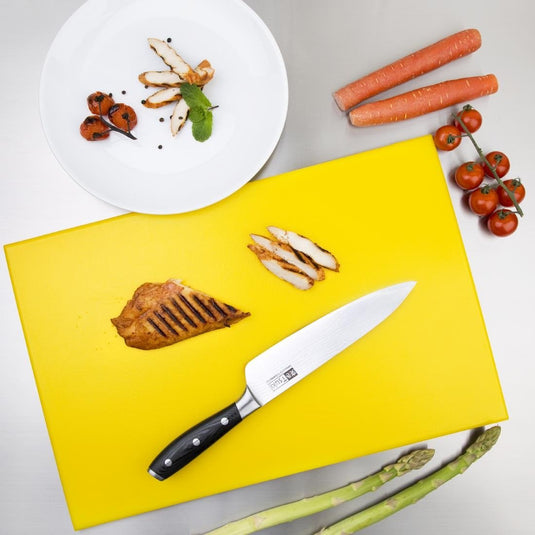 Hygiplas Anti Microbial High Density Yellow Chopping Board — Image 5
